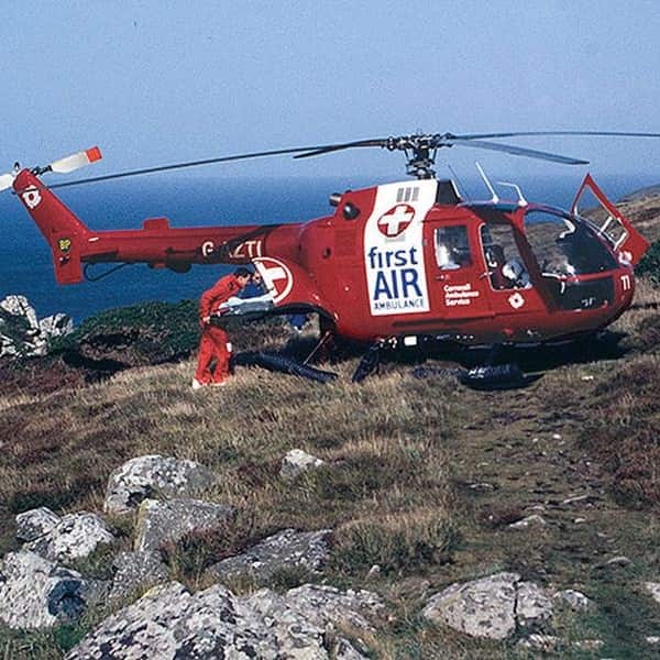 Cornwall Air Ambulance Bo 105 helicopter