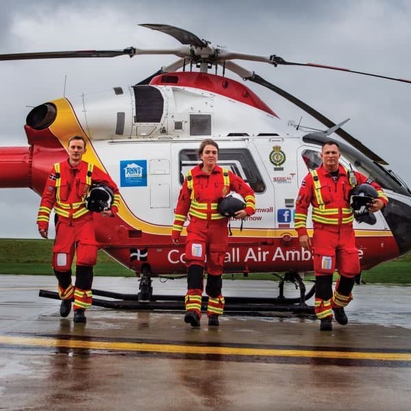 Cornwall Air Ambulance paramedic team