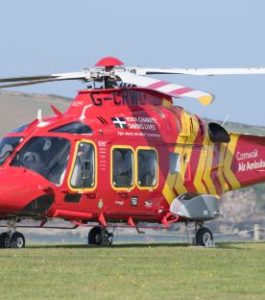 Cornwall Air Ambulance respond to capsized boat at Roadford Lake