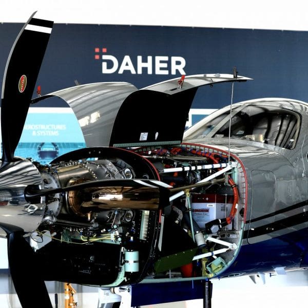 Daher maintenance services airplane engine