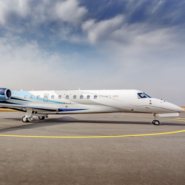 Embraer Legacy 600 for charter with AvconJet. Exterior