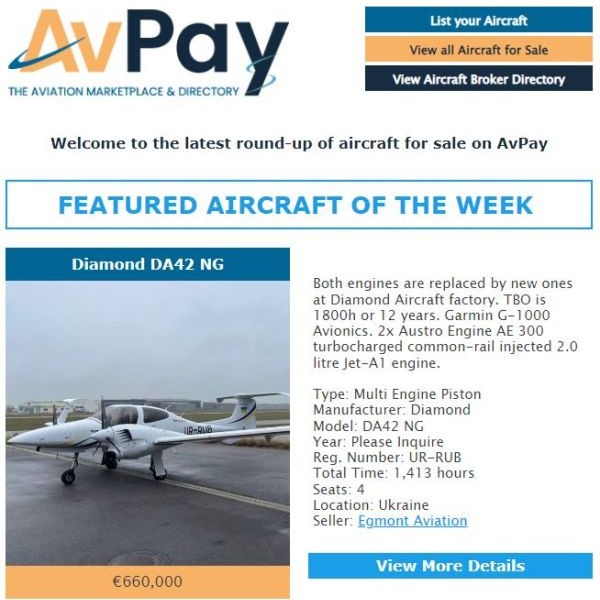 Featured Aircraft of the Week J