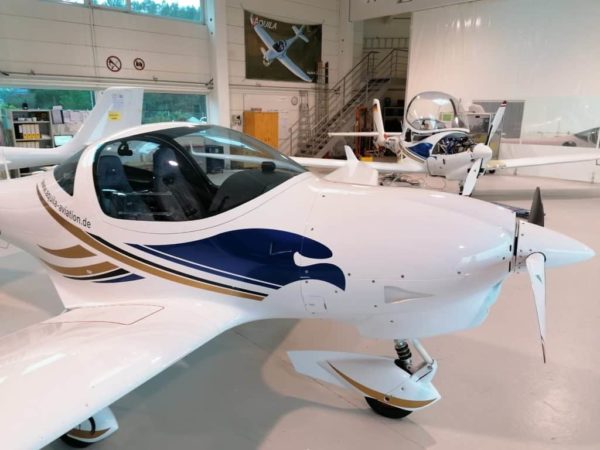 First AQUILA A212GX Turbo Built in Series nose and prop-min