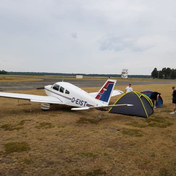 Flugplatz Welzow on AvPay. Camping by the aircraft