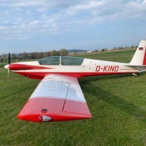 Fourner TF 5 Motor Glider Parked on the grass left hand view