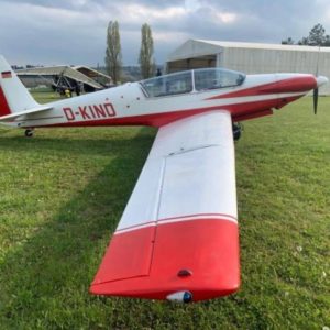Fourner TF 5 Motor Glider Parked on the grass right hand view
