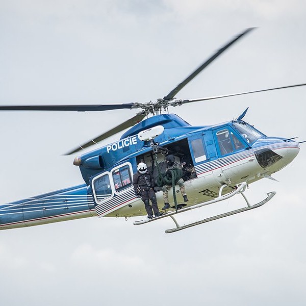 Genesys Aerosystems police helicopter in flight