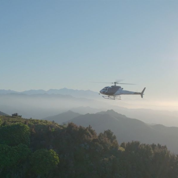 Heli Matai Peak Scenic Flight From Christchurch Helicopters helicopter in flight