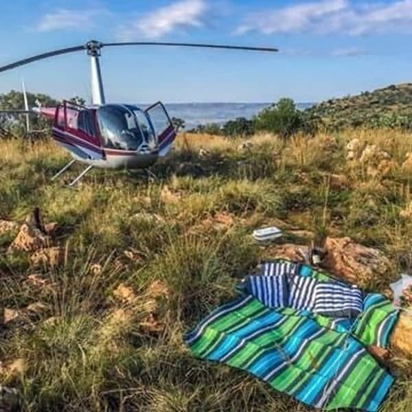Helicopter Mountain Flight with Champagne from Gauteng