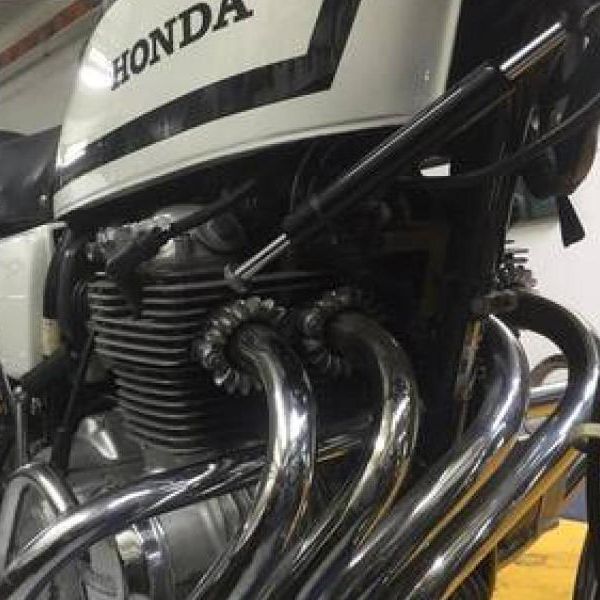 Honda CB 400 F Swiss Police Motorcycle for sale by Aeromeccanica. close up