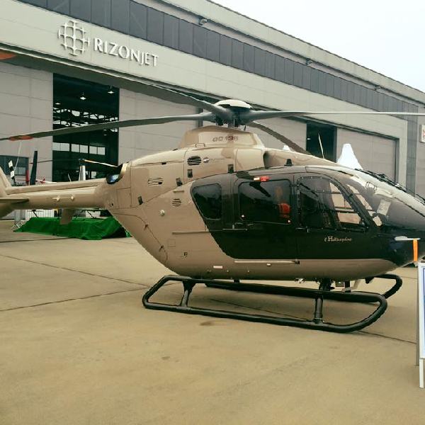 Indigo Lyon hermes ec135 helicopter
