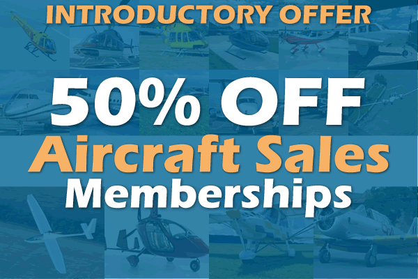 Introductory Offer on Aircraft for Sales Memberships