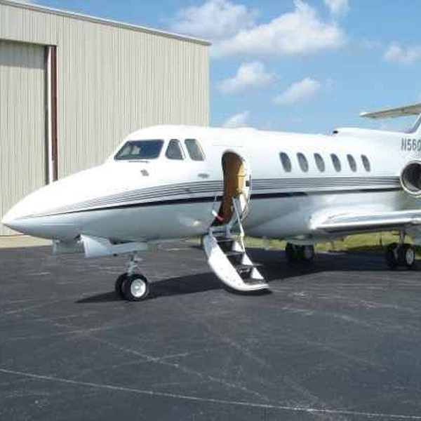 Jet Advisors Gallery Images. Hawker private jet with steps down