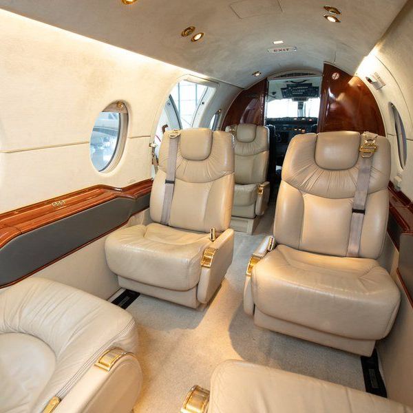 Jetron on AvPay. Private jet interior