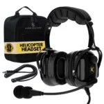 KORE H1 Helicopter Pilot Headset (Mono) With Headset Bag - U-174 Plugs 1