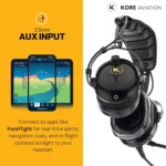 KORE H1 Helicopter Pilot Headset (Mono) With Headset Bag - U-174 Plugs 5