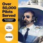 KORE P1 General Aviation Headset (Mono), Dual GA Plugs 6