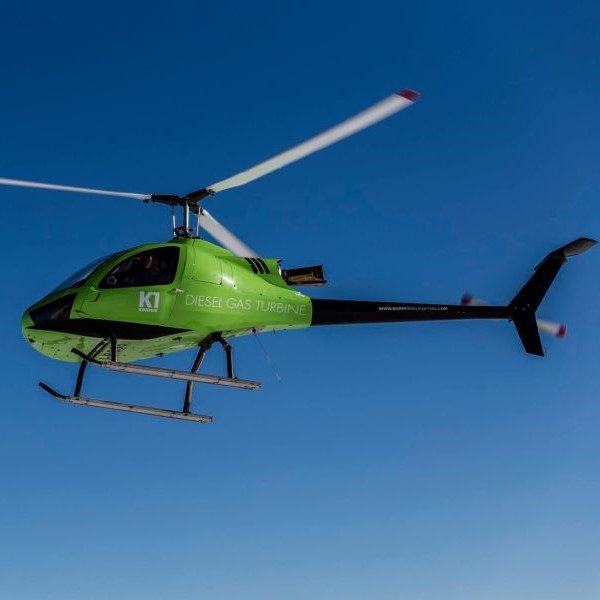 Konner helicopter in flight