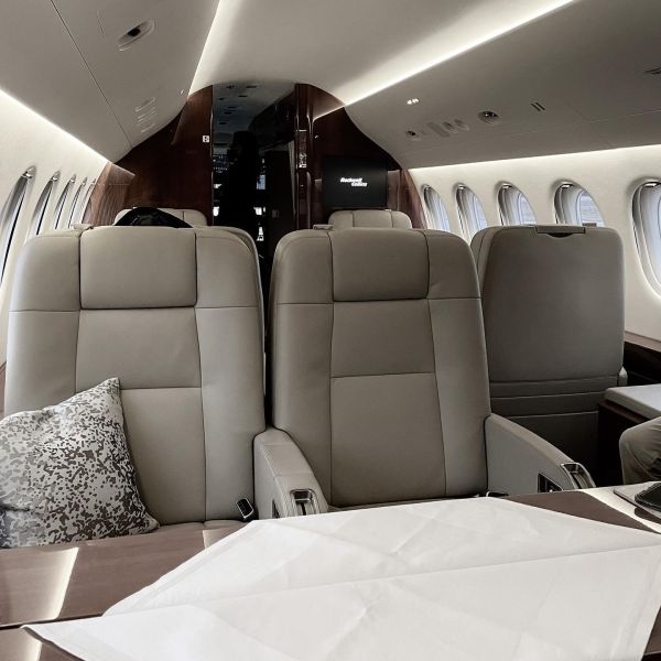 Lunajets Private Jet Seating