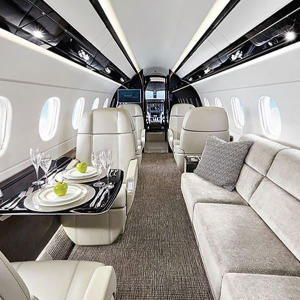 Mercury Jets interior seating