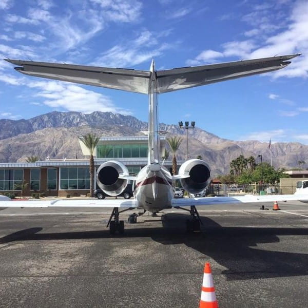 Merlin1 Aviation. Learjet at Palm Springs-min