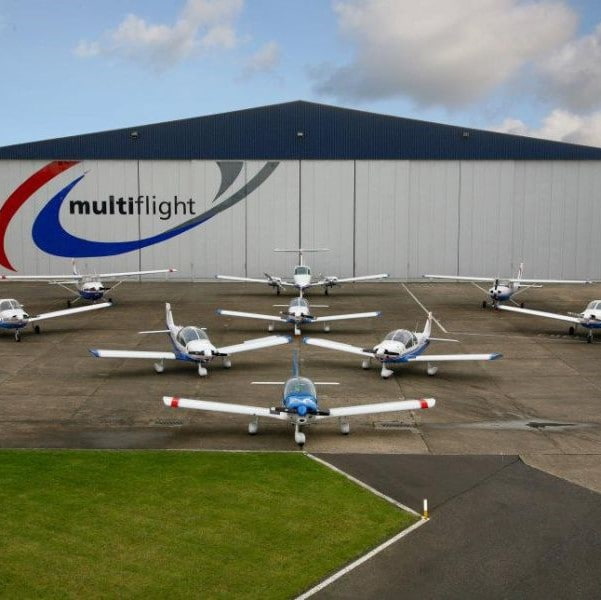 Multiflight multiple planes outside hanger