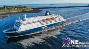 King Seaways Sunny Arrival Drone Stock Image For Sale