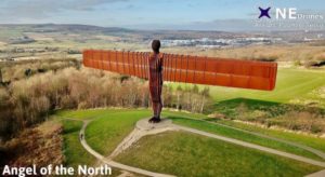 Angel of the North Drone Stock Image For Sale
