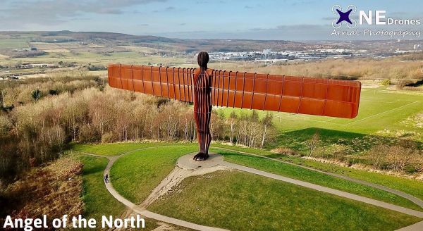 Angel of the North Drone Stock Image For Sale