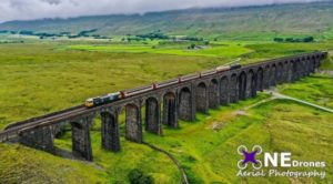 Ribblehead Viaduct Drone Stock Image For Sale