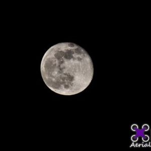 Full Moon Drone Stock Image For Sale