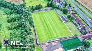 Chester Town Football Club Drone Stock Image For Sale