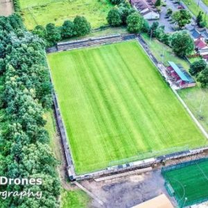 Chester Town Football Club Drone Stock Image For Sale