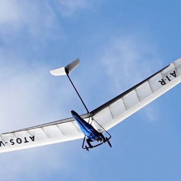 New AIR ATOS VR Hang Glider For Sale in flight underneath