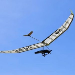New AIR ATOS VRS Light Hang Glider For Sale flying blue sky underneath