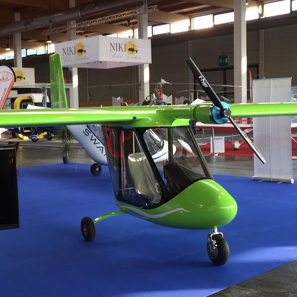 New AVI Aircraft E SWAN 120 Electric Aircraft For Sale at expo front right
