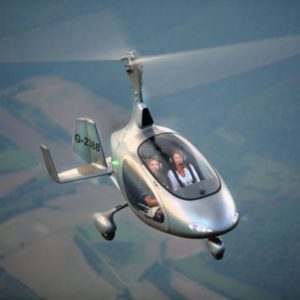 New AutoGyro Cavalon Gyrocopter Aircraft For Sale By AutoGyro Deutschland in flight over countryside view from above