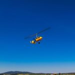 New ELA Aviacion Cougar Gyrocopter For Sale in flight high in blue sky