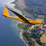 New Elektra Solar Elektra Trainer Electric Aircraft For Sale in flight banking left