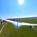 New Elektra Solar Elektra VTOL Drone For Sale in flight over field