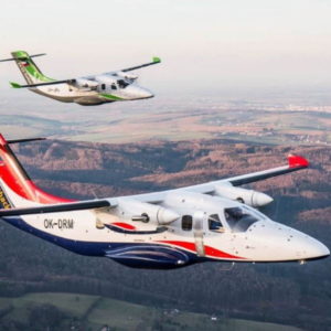 New Evektor EV55 Outback Turboprop Aircraft For Sale flying over countryside