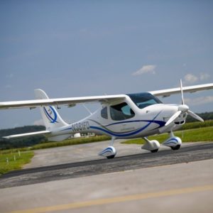 New Flight Design F2 Ultralight Aircraft For Sale stationary on runway