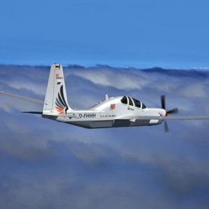 New Grob Aircraft G 520NG Single Engine Piston Aircraft For Sale flying above the clouds