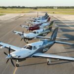 New Piper M600 SLS Turboprop Aircraft For Sale row of M600s