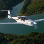 New Pipistrel Panthera Microlight Aircraft For Sale in flight over river and trees