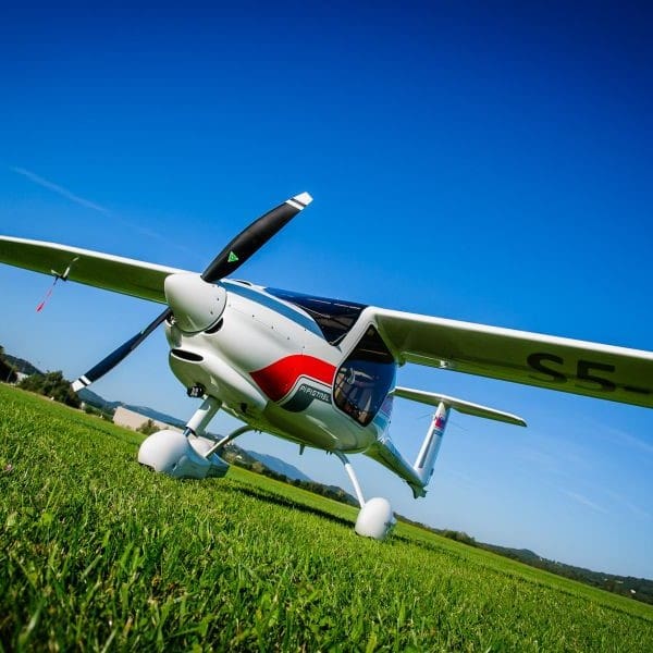 New Pipistrel Virus SW 121 Microlight Aircraft For Sale front nose prop from underneath