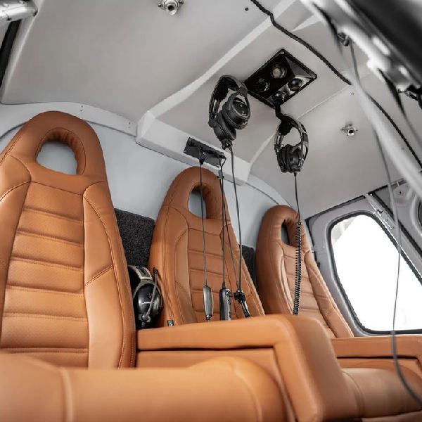 Orbit Helicopters On AvPay helicopter brown leather interior