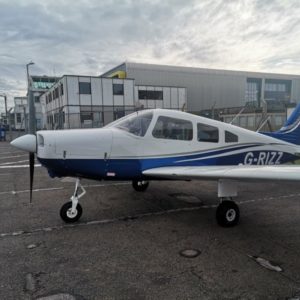 PA 28 Warrior G-RIZZ For Hire at Cranfield Airport