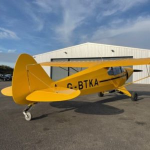 PA18 J3 Cub For Sale by Flightline Aviation. Rear View-min