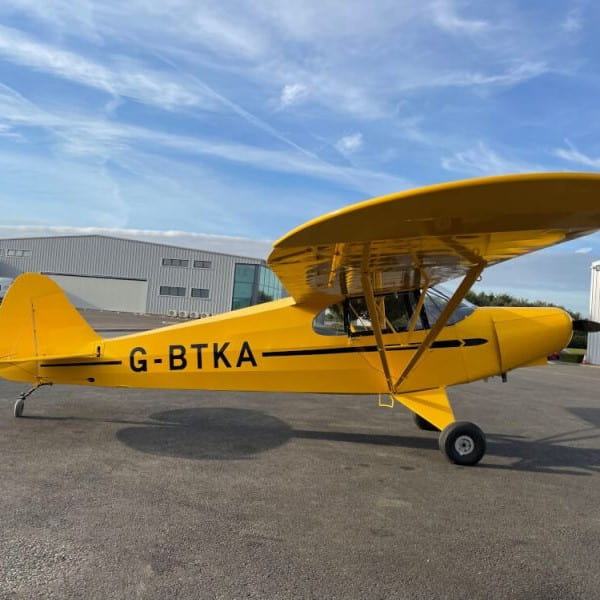 PA18 J3 Cub For Sale by Flightline Aviation. View from the right-min